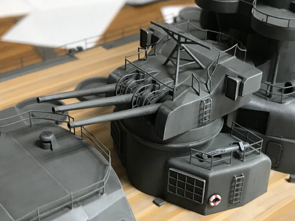 ニチモ1/200戦艦大和作成記】⑪副砲 : 屋根さんのつぶやき