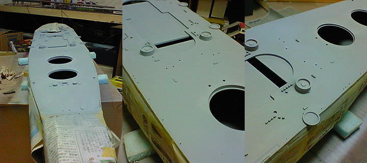 ニチモ1/200戦艦大和」木甲板工作について（過去の工作です