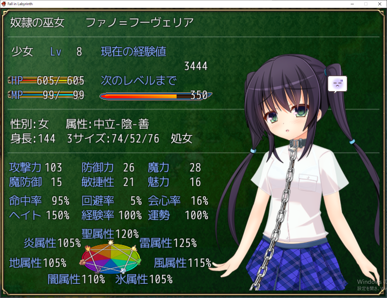 フォーリン・ラビリンス 町利用最低限好感度初期値クリア その１ : 鏡の四角立方体