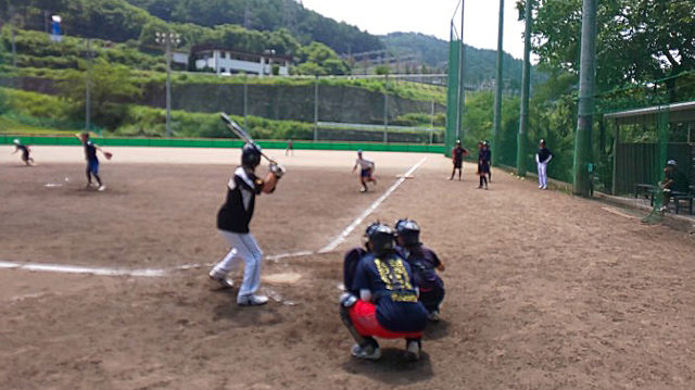お盆休みのチーム練習 まつもとソフトボール日記