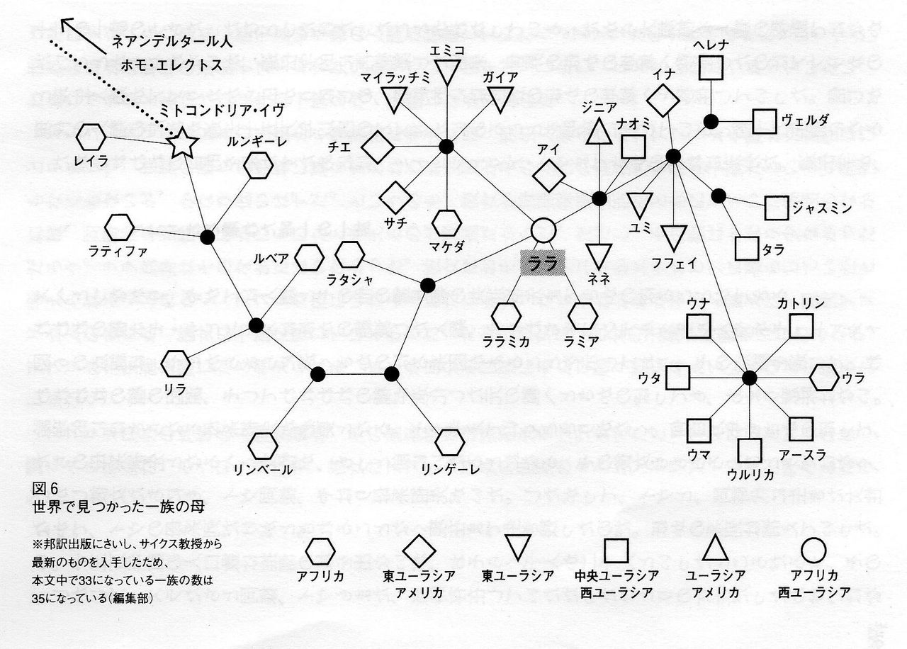 あらすじ検索サイト あたまにスッと入るあらすじ イヴの七人の娘たち ミトコンドリア イヴとは