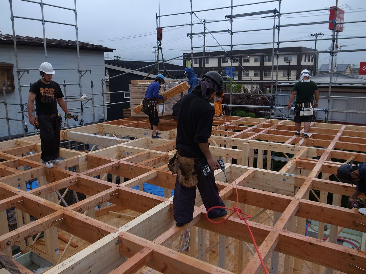 建て方工事 このかのいえ多賀城の家