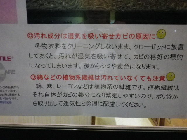 小山市 長尾クリーニング店 カビ 小山市 長尾クリーニング店 カビ