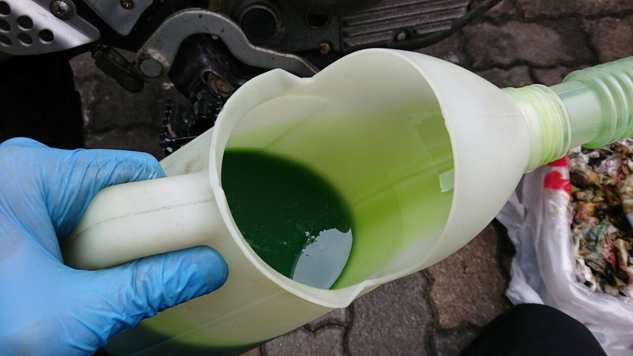 オイル交換 スタックベルト シェルパ Rの魂