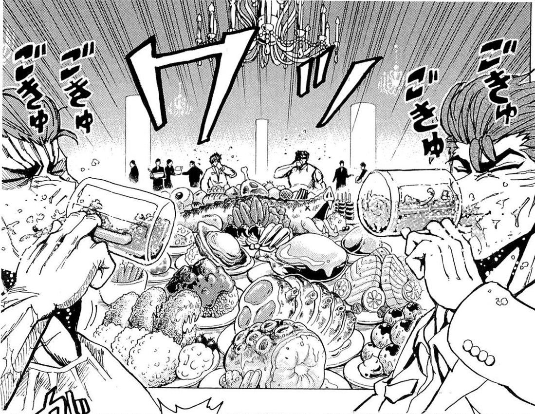 トリコ食事シーン１６巻３ ピラミッド打ち上げ トリコの食事シーン