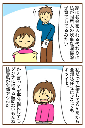 [漫画]ダンナ様は安月給-ただの同居人