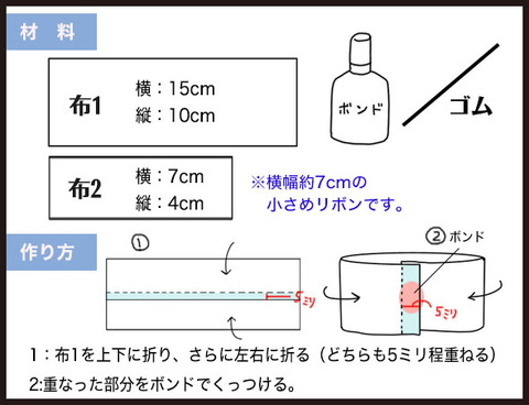 不器用でも出来る！ヘアゴムの作り方5