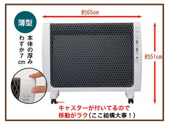 「超薄型 遠赤外暖房機「アーバンホット」