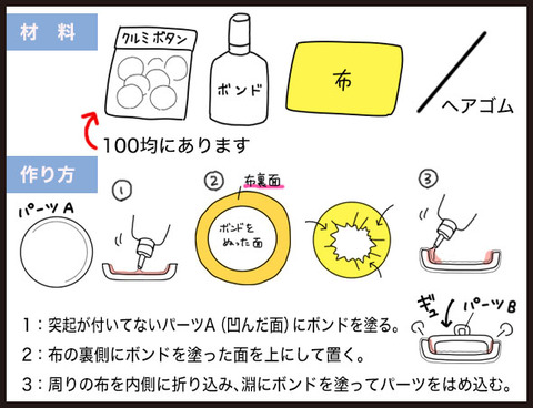 不器用でも出来る！ヘアゴムの作り方2