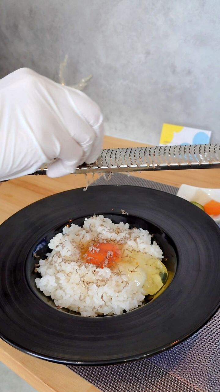 ごはん OPEN】天むす×卵かけご飯のお店『KURI∞ クリエイト』で“トリュフのTKG