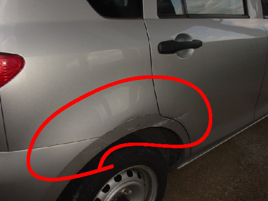 会社営業リース車も中間マージンカット修理 車ｷｽﾞ凹み防府 ﾎﾞﾃﾞｨｰｼｮｯﾌﾟ藤村