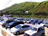 日曜日の駐車場