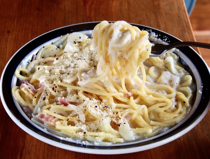ワンポットパスタ フライパン1つで チーズクリームスパゲティ 高円寺メタルめし ヤスナリオの簡単レシピブログ Powered By ライブドアブログ