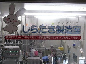 富岡製糸場近くの新名所 こんにゃくパーク内しらたき製造室の案内