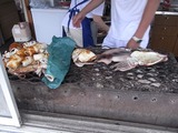 イカを焼いているところ