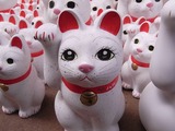 まつげも生えてる招き猫