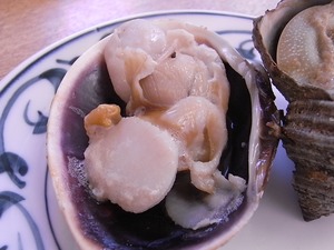 焼き上がった大あさりのアップ