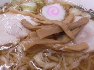 佐野ラーメン岡崎麺のシナチクアップ