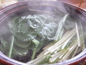 野菜を入れたところ