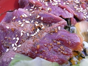 表参道246common omotesanndo sakabaのカンガルー丼 カンガルー肉アップ2
