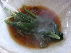 野菜が茹で上がったところ
