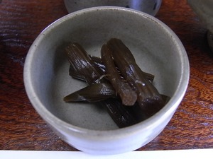 赤福ふきの漬物アップ