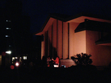 自由学園明日館の夜桜04