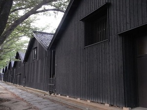 山居倉庫 酒田夢の倶楽 黒壁の倉庫群を見る