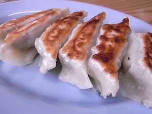 おやじの店3号店の餃子全体斜め