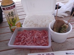 白飯と生桜えび1