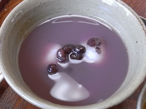 赤福冷やしぜんざいのアップ
