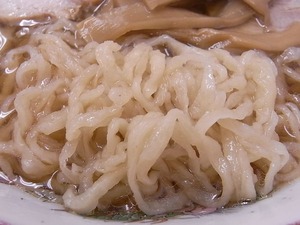 佐野ラーメン岡崎麺の麺のアップ