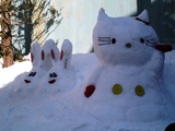 雪だるまのオンパレード 湯西川温泉01