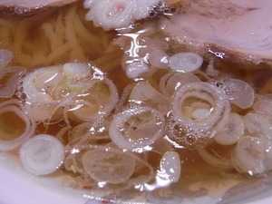佐野ラーメン 池田屋のラーメンのネギ