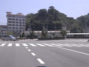 鳥羽駅前商店街サザエストリートの遠景