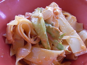 パスタ小分けしたところ