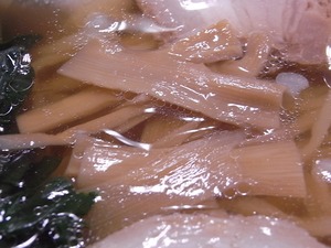 佐野ラーメン 池田屋のラーメンのシナチク