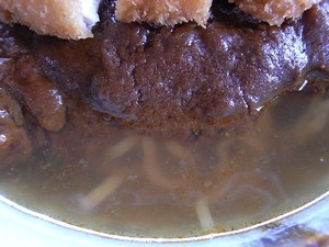 民宿食堂おふくろのカツカレーミックスラーメンラーメンアップ2