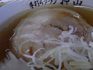佐野ラーメン押山のチャーシューのアップ