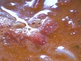 トマトつけめんのつけ汁アップ