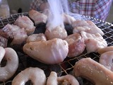 焼けてきたシロコロホルモン