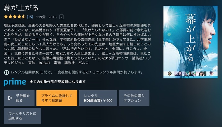 Amazonプライムビデオに ももクロ初主演映画 幕が上がる が追加 私たちは 舞台の上でなら どこまでも行ける ももクロ侍