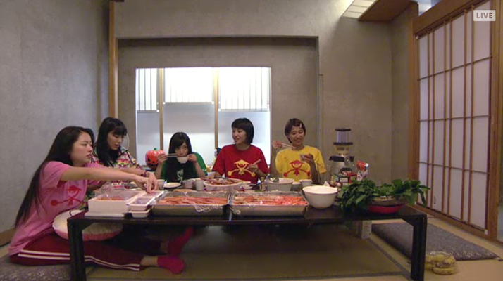その8 8 10時 ももクロ24timetv ゆる り実況中 朝食 シュークリーム茶番 あーりんの ききシュークリーム ももクロ侍