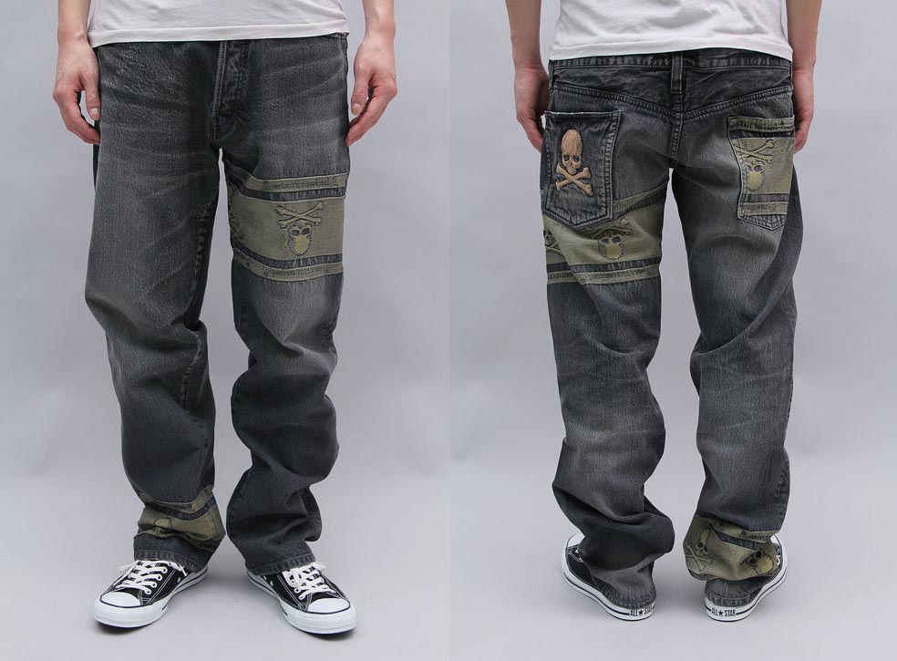 mastermind JAPAN -dreaming- STRAIGHT DAMAGE DENIM (MC2-PA02 mastermind JAPAN -dreaming- STRAIGHT DAMAGE DENIM (MC2-PA02