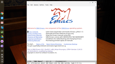 emacs起動