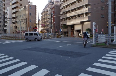 蓮沼駅(蒲田方面踏切)