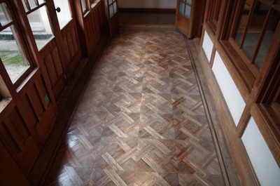 サンルームの床