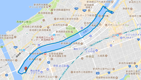 Map_信濃川河口ラン