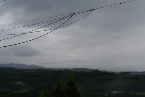 高台からの観天望気 暗い空 高台からの観天望気 暗い空