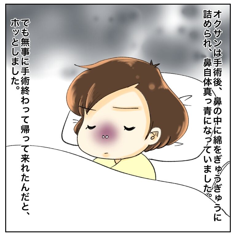 鼻腔ガンになった話 手術編 12話 夫が見た真実 やよいかめブログ Powered By ライブドアブログ